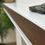 Thumbnail: Walnut & White Mantel Beam - Non Combustible Heat Shield -Fireplace Mantle Shelf