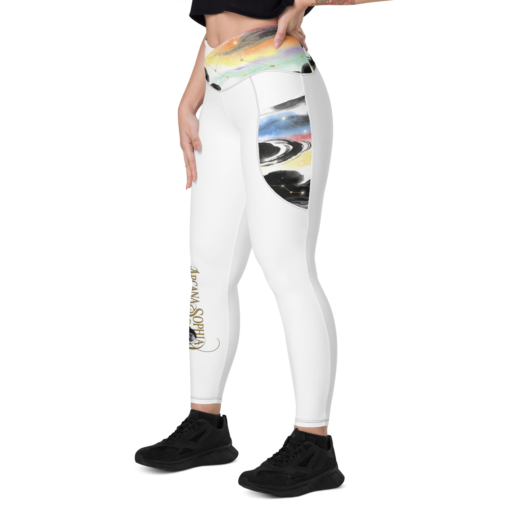 Arcana Sophia Crossover leggings with pockets