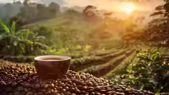 Tastz cup of coffee originating for Indonesia