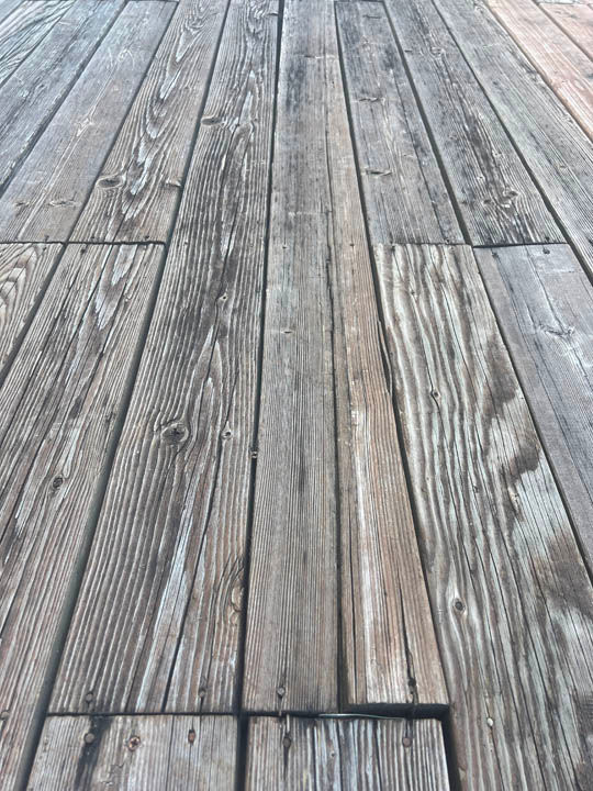 Cracked and Raised Deck Board