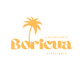 L’expérience Boricua logo featuring a stylized palm tree and bold text, representing travel planning services in Puerto Rico