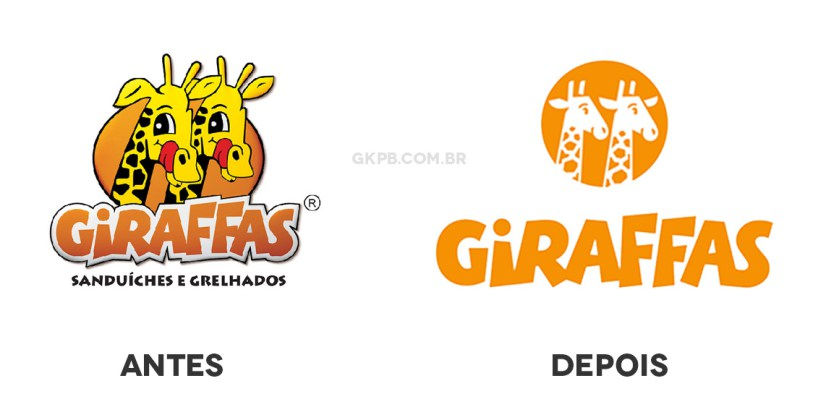 Giraffas apresenta novo logo: mais moderno e seguindo a tendência flat