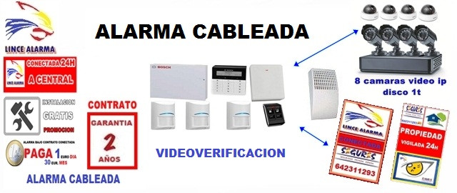 Alarma cableada kit 1 intrusion
