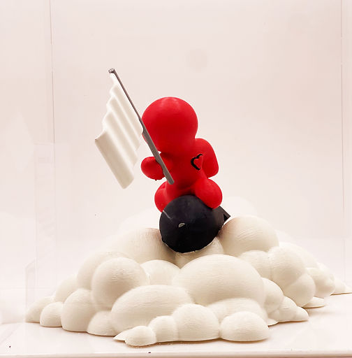 Imani Dumas | People | Art | Sculpture | Bombs Away (In The Clouds)