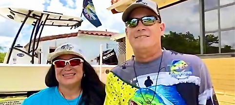 Carolina y Jose Youtube content creators for the channel Mar Y Pesca