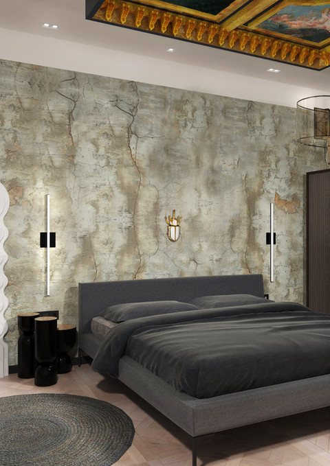 bedroom, luxury style, apartment, golden apartment, warm colours, luksusowa sypialnia, interior design, italian style apartment, luxury apartment, łóżko