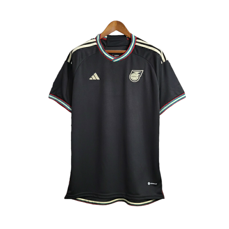 Camisa Seleção Jamaica II 23/24 - Torcedor Adidas Masculina - Preta com detalhes