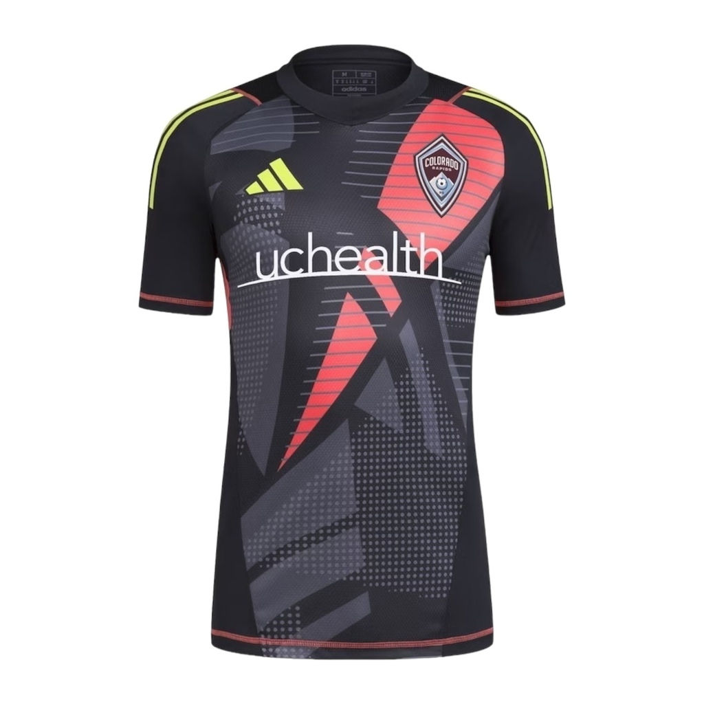Camisa Colorado Rapids Goleiro 24/25 - Torcedor Adidas Masculina - Preta com det