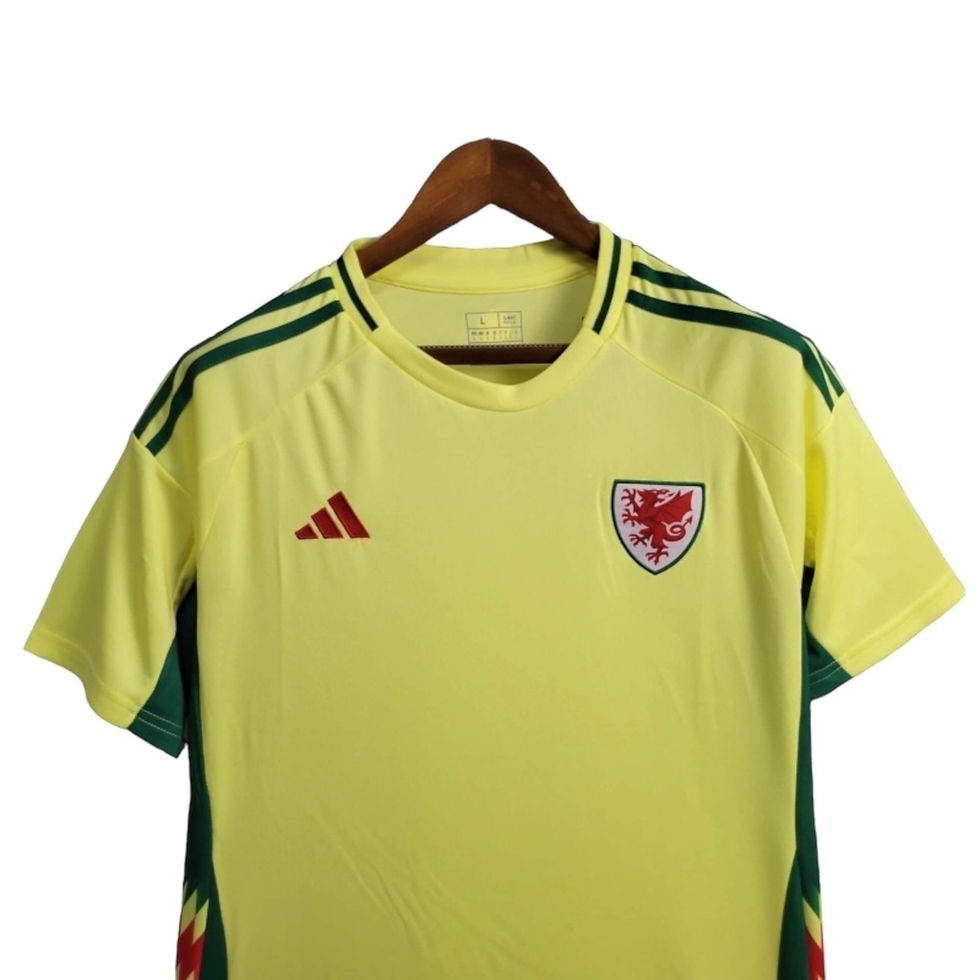 Miniatura: Camisa País de Gales II 24/25 - Torcedor Adidas Masculina - Amarela