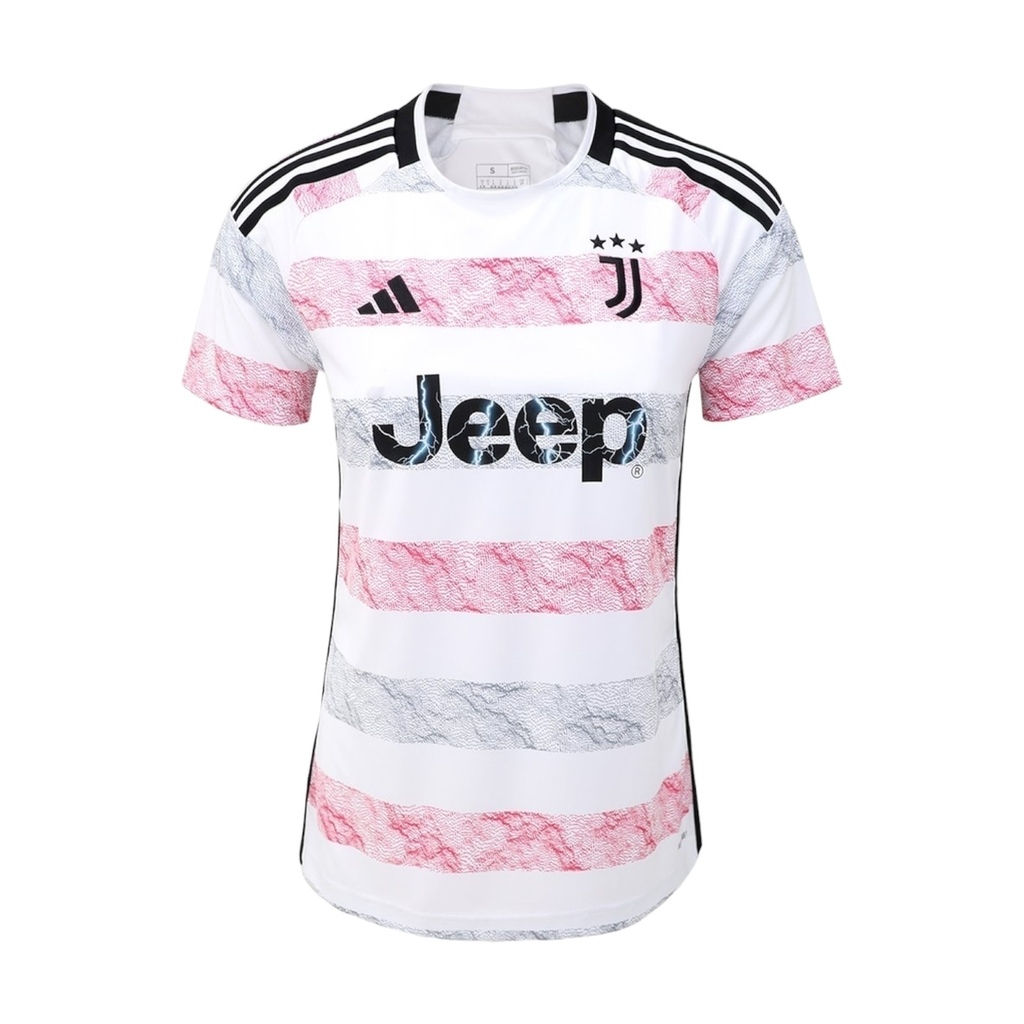 Camisa Juventus II 23/24 - Torcedor Adidas Feminina - Branca com detalhes em ros