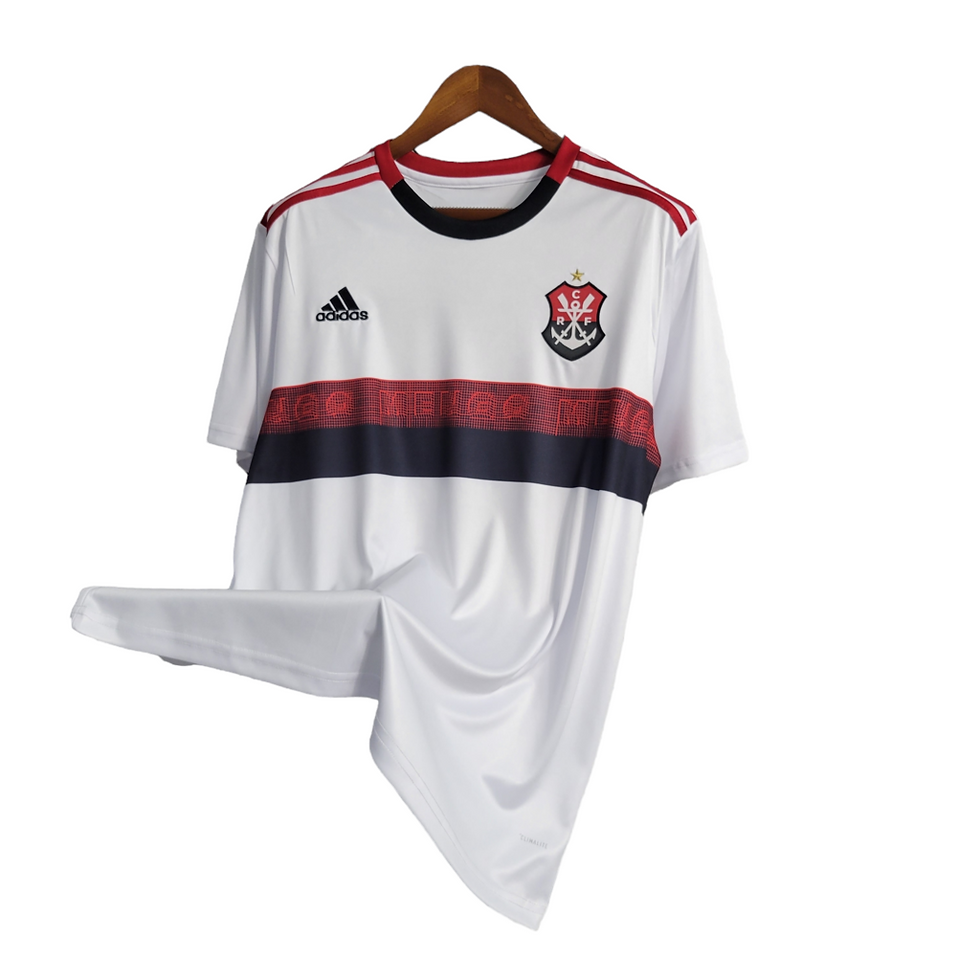 Miniatura: Camisa Flamengo II 19/20 Torcedor Adidas Masculina - Branca com detalhes em verm