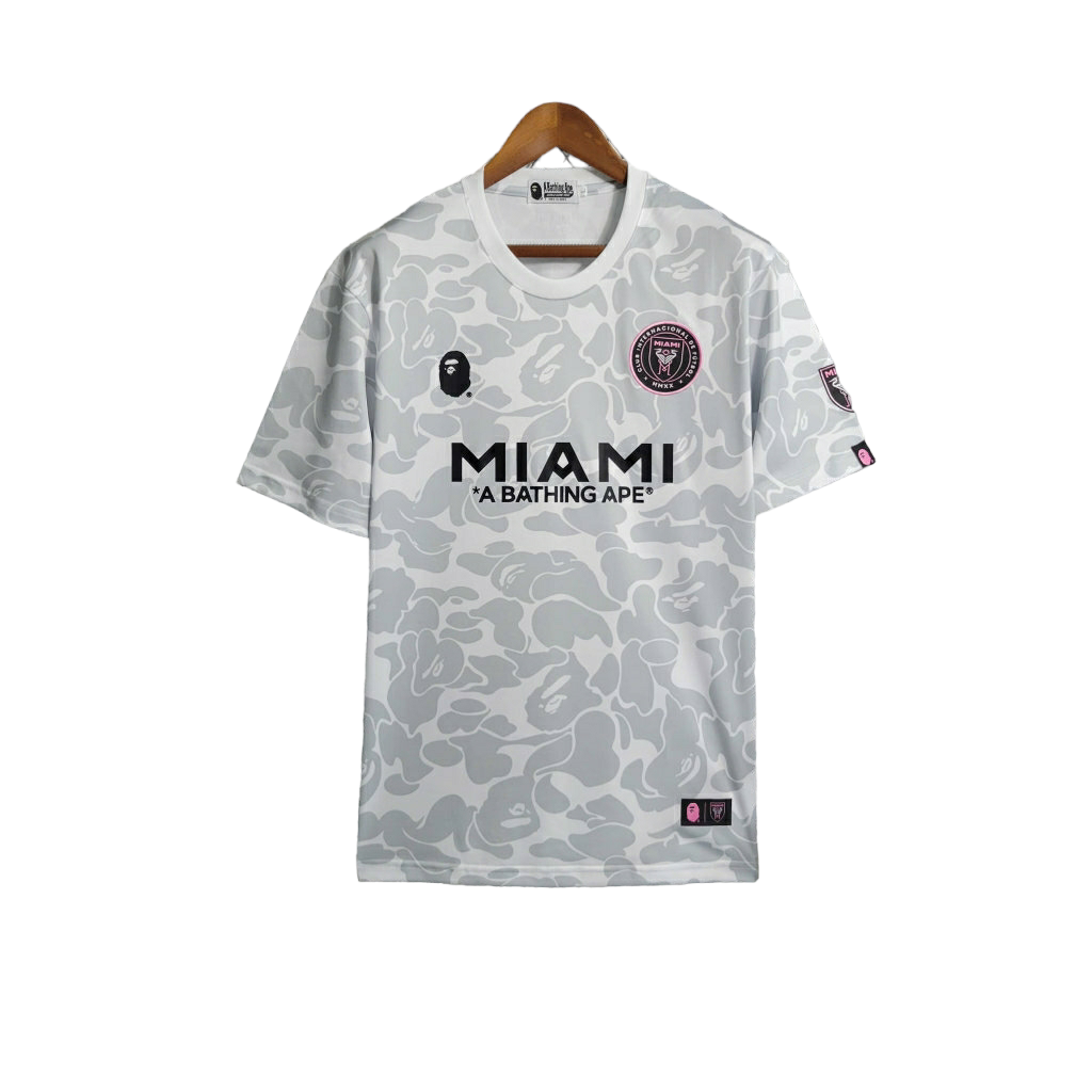 Camisa Inter Miami Edição Especial 23/24 - Torcedor Bape Masculina - Branca com