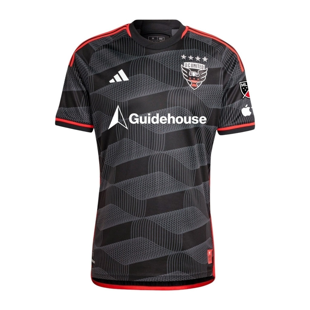 Camisa DC United I 24/25 - Torcedor Adidas Masculina - Preta com detalhes em ver