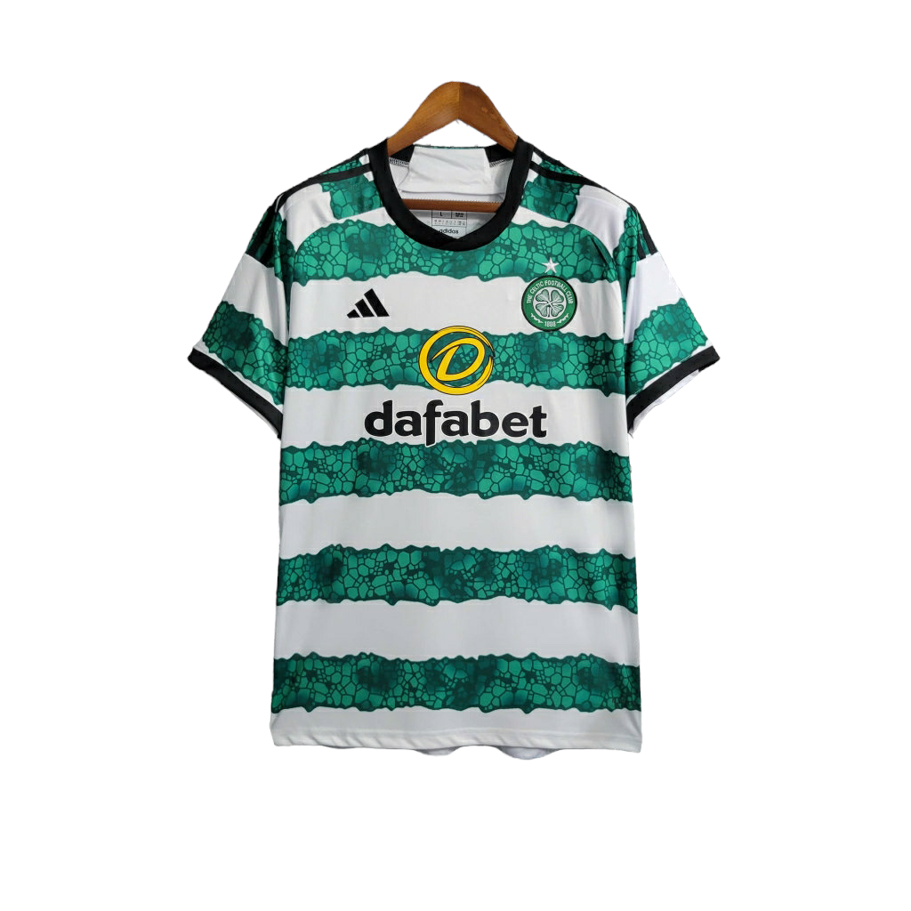 Camisa Celtic I 23/24 - Torcedor Adidas Masculina - Verde com detalhes em branco