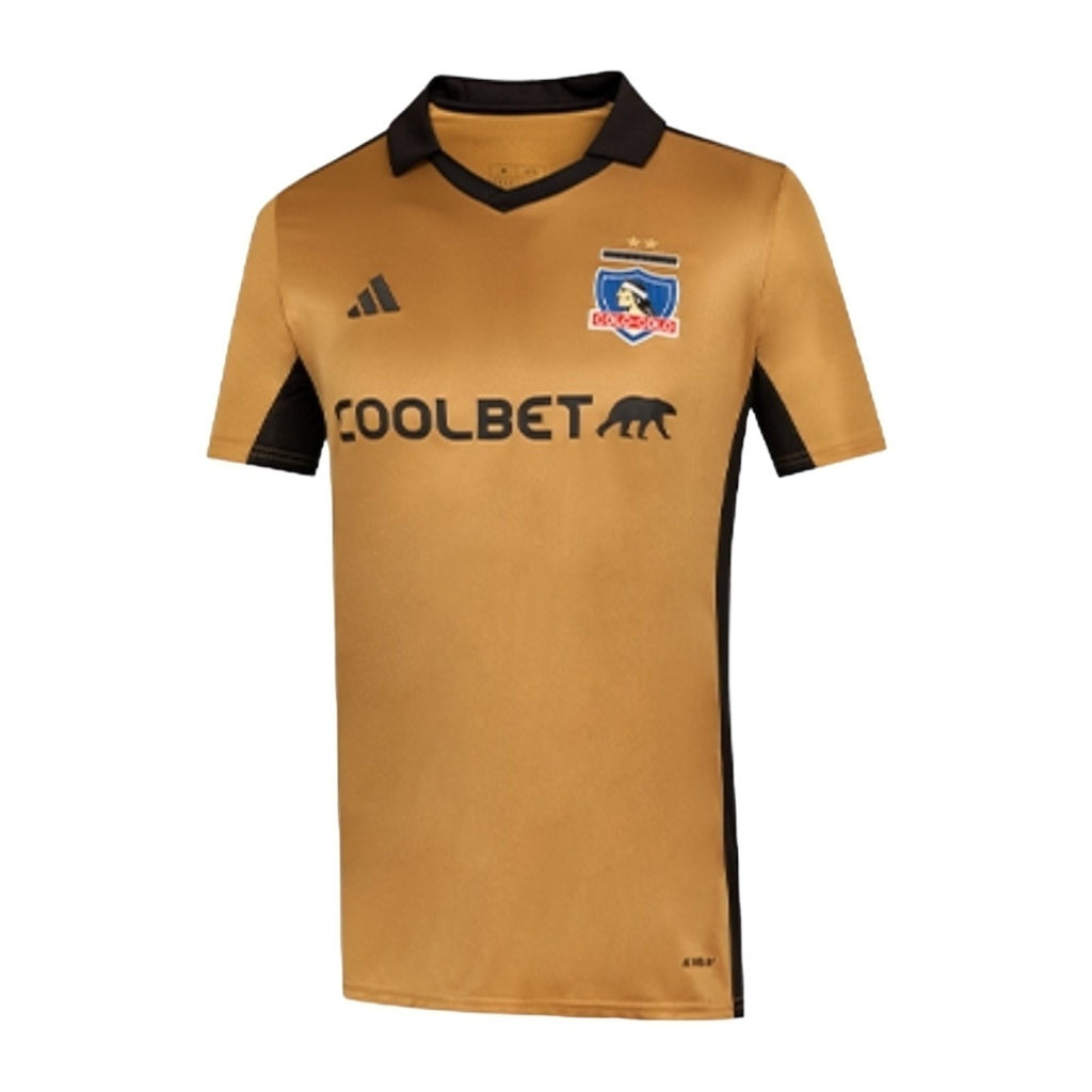 Camisa Colo Colo do Chile III 24/25 - Torcedor Adidas Masculina - Dourada com de