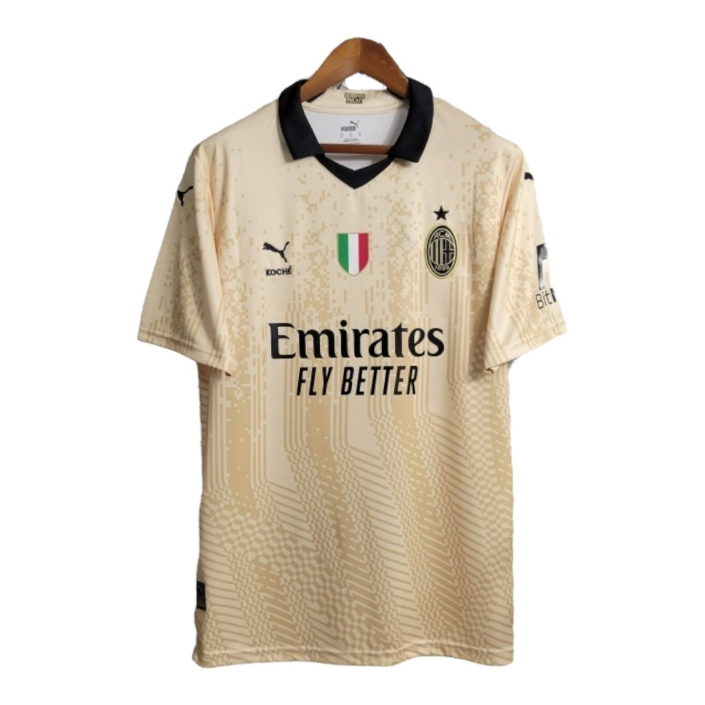 Camisa AC Milan Edição especial Goleiro 23/24 - Torcedor Puma Masculina - Bege c