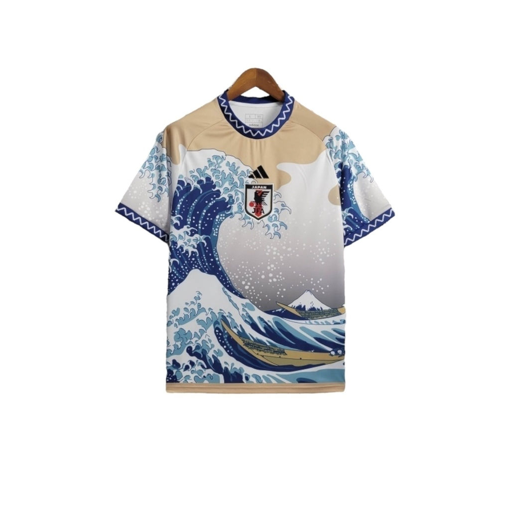 Camisa Japão Edição especial 24/25 - Torcedor Adidas Masculina - Bege com detalh