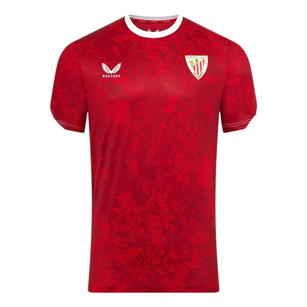 Miniatura: Camisa Athletic Bilbao Pré-jogo 25/26 - Torcedor Castore Masculina - Vermelha e 