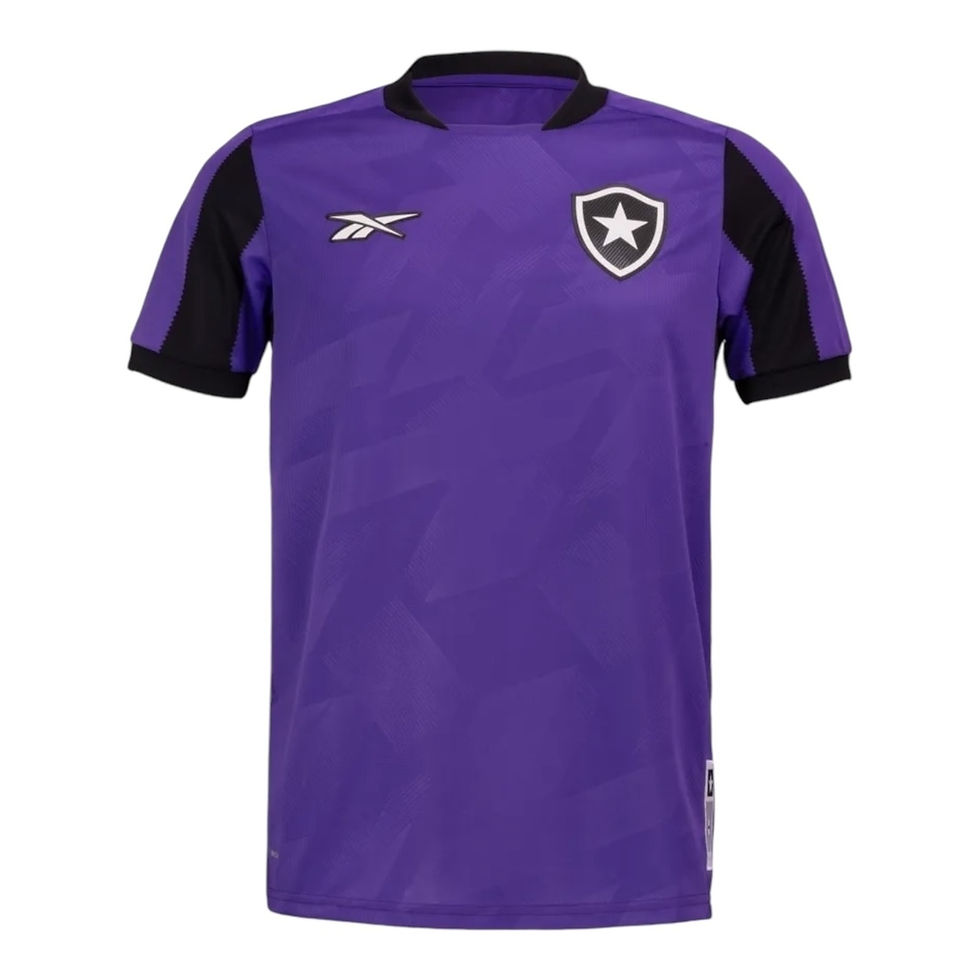 Miniatura: Camisa Botafogo Goleiro 24/25 - Torcedor Reebok Masculina - Roxo com detalhes em