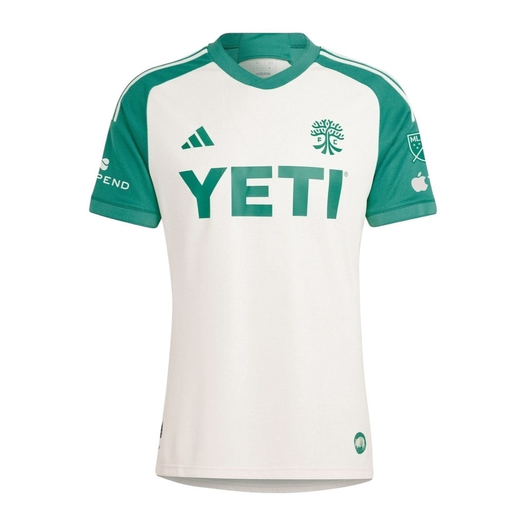 Camisa Austin II 24/25 - Torcedor Adidas Masculina - Branca com detalhes em verd