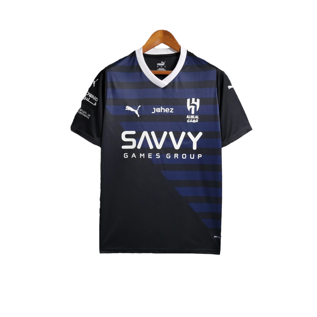 Camisa Al-Hilal III 23/24 - Torcedor Puma Masculina - Azul com detalhes em preto