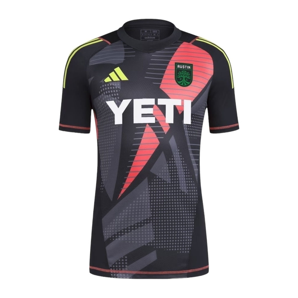 Camisa Austin Goleiro 24/25 - Torcedor Adidas Masculina - Preta com detalhes em