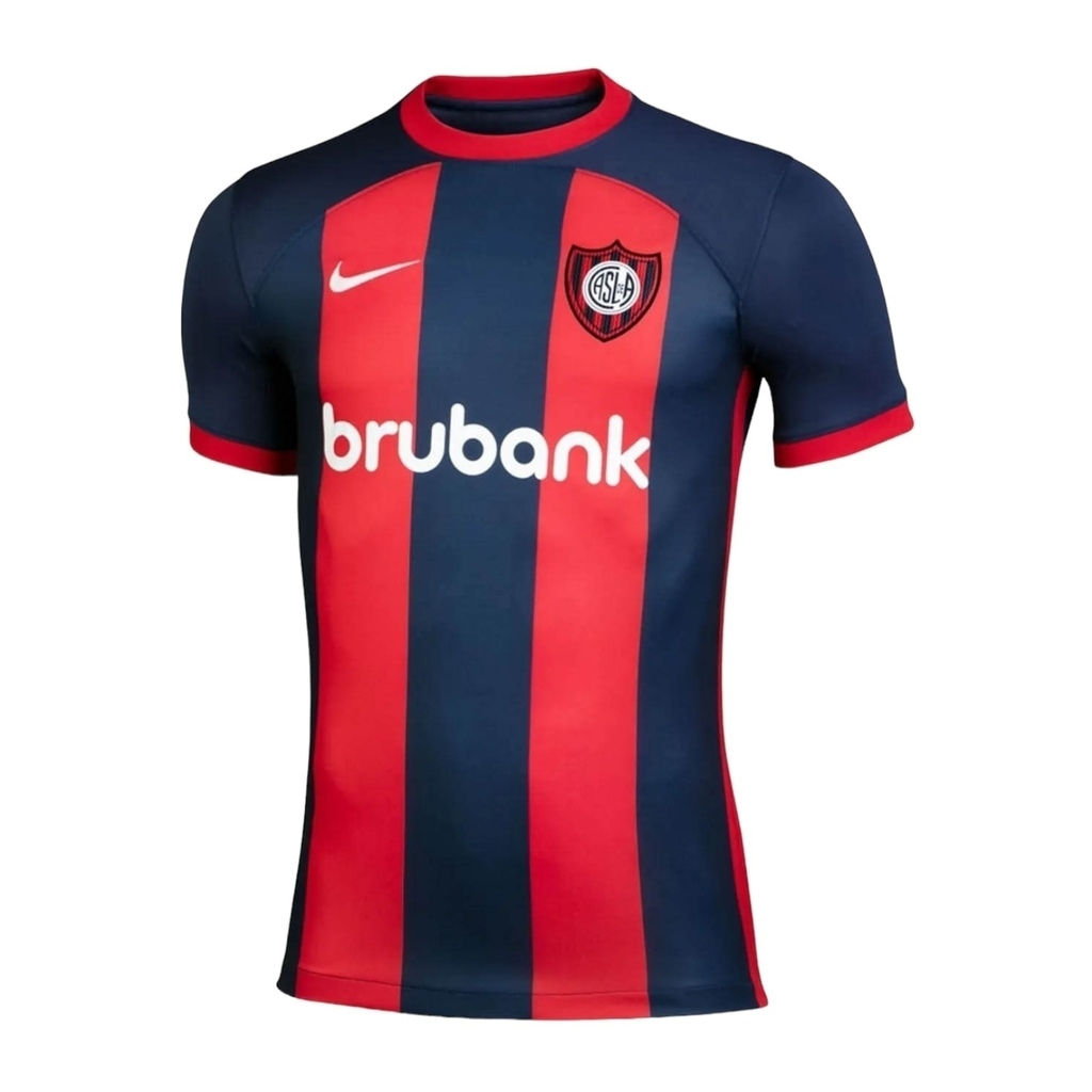 Camisa San Lorenzo I 24/25 - Torcedor Nike Masculina - Azul com detalhes em verm