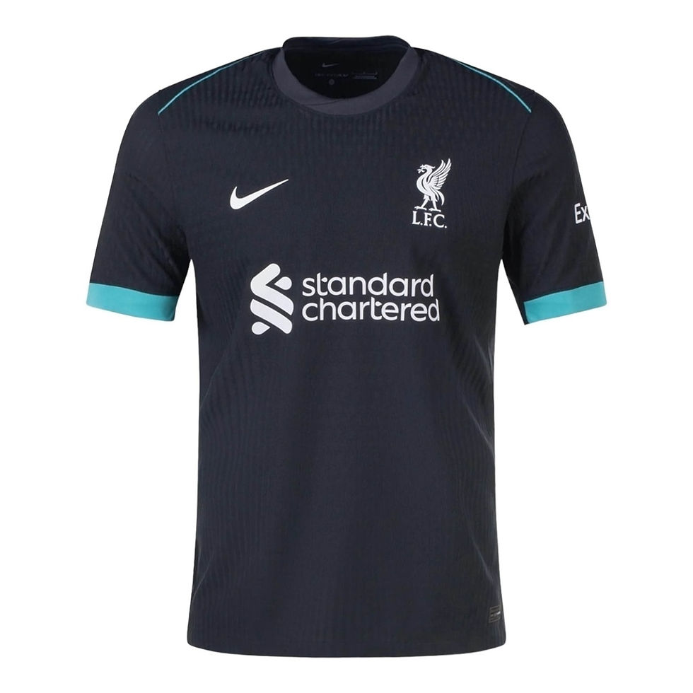 Miniatura: Camisa Liverpool II 24/25 - Torcedor Nike Masculina - Preta com detalhes em verd