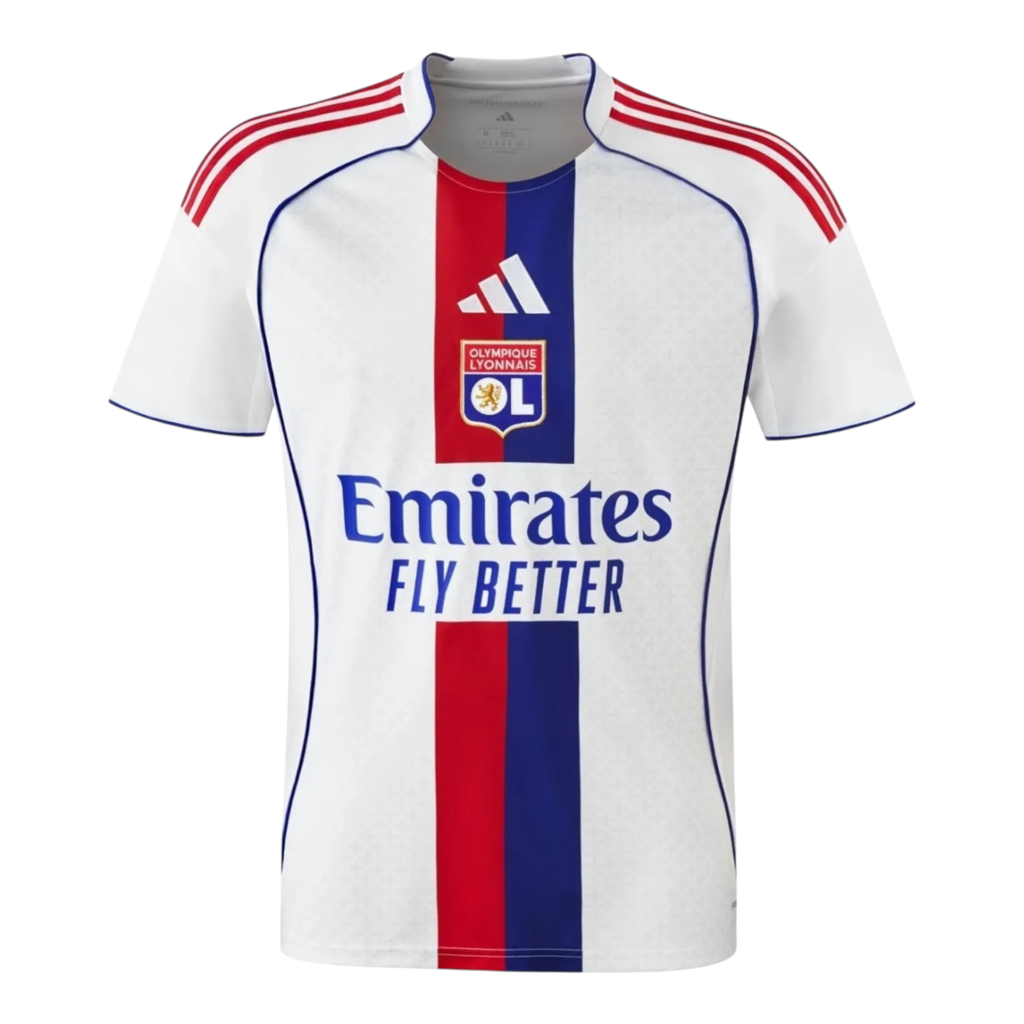 Camisa Lyon I 25/26 - Torcedor Adidas Masculina - Branca