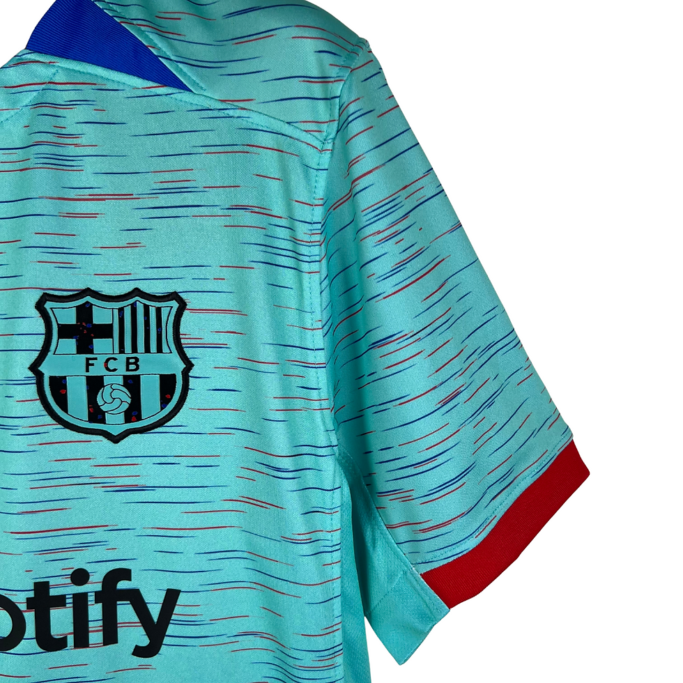 Miniatura: Camisa Barcelona III 23/24 Torcedor Nike Masculina - Azul Claro
