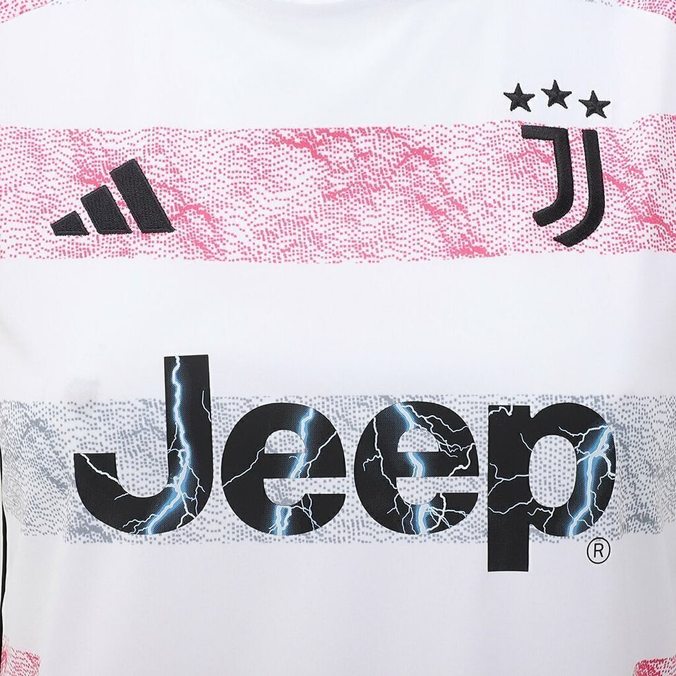 Miniatura: Camisa Juventus II 23/24 - Torcedor Adidas Feminina - Branca com detalhes em ros