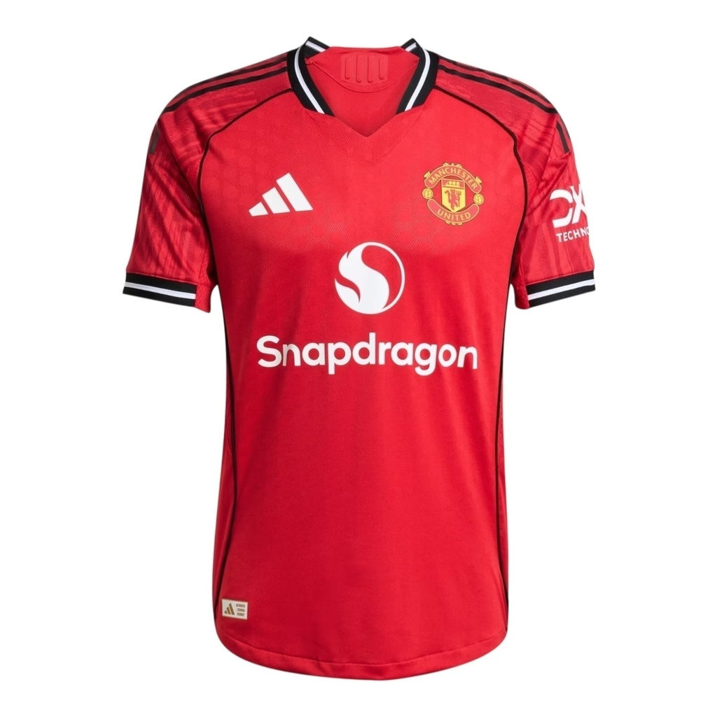 Camisa Manchester United I 25/26 - Torcedor Adidas Masculina - Vermelha com deta