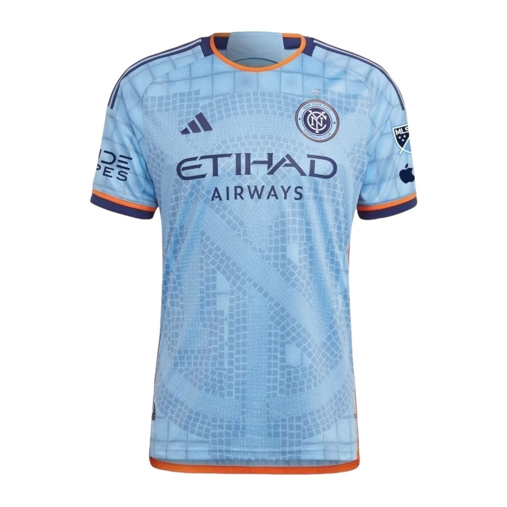 Camisa New York City I 24/25 - Torcedor Adidas Masculina - Azul com detalhes em