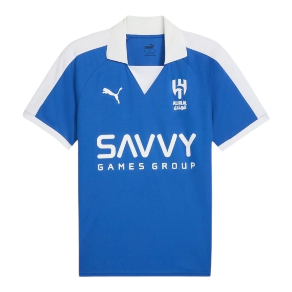 Camisa Aniversário Al-Hilal 24/25 - Torcedor Puma Masculina - Azul com detalhes