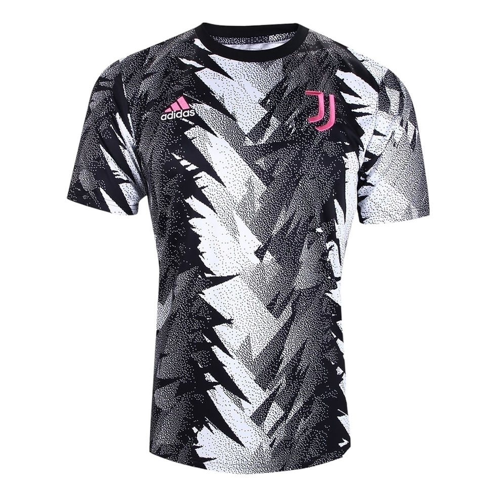 Miniatura: Camisa Juventus Pré-jogo 23/24 - Torcedor Adidas Masculina - Preta e branca