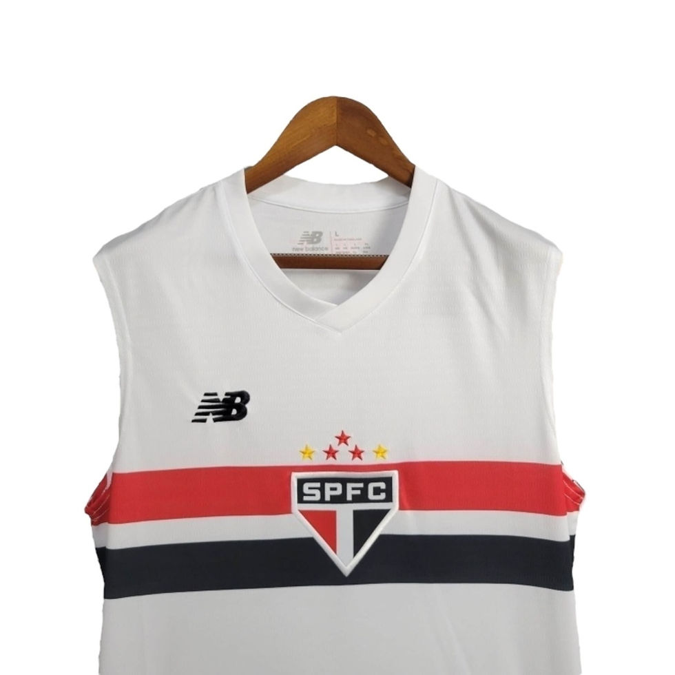Miniatura: Camisa Regata São Paulo I 24/25 - Torcedor New Balance Masculina - Branca