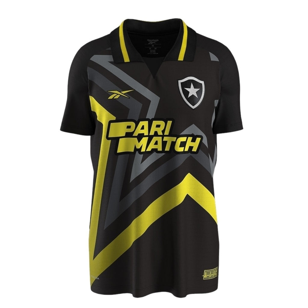 Camisa Botafogo Edição especial 23/24 - Torcedor Reebok Masculina - Preta com de