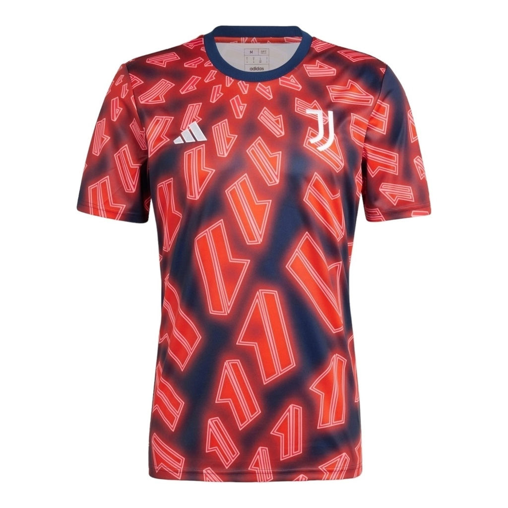 Camisa Juventus Pré-jogo 23/24 - Torcedor Adidas Masculina - Azul com detalhes e