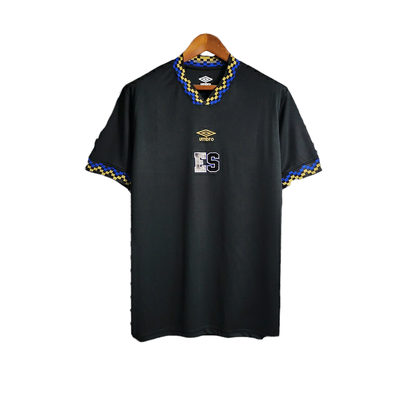 Camisa El Salvador II 23/24 - Torcedor Umbro Masculina - Preta com detalhes em a