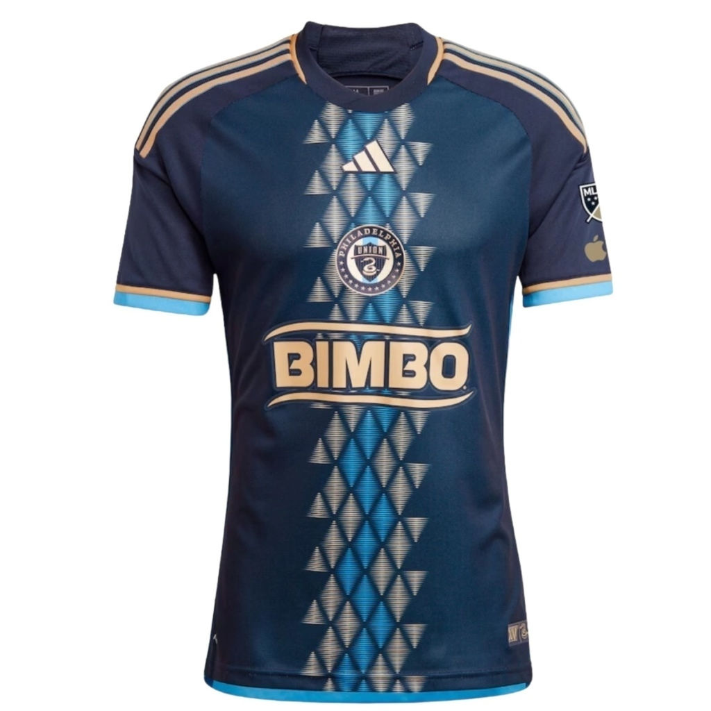 Camisa Philadelphia Union I 24/25 - Torcedor Adidas Masculina - Azul com detalhe