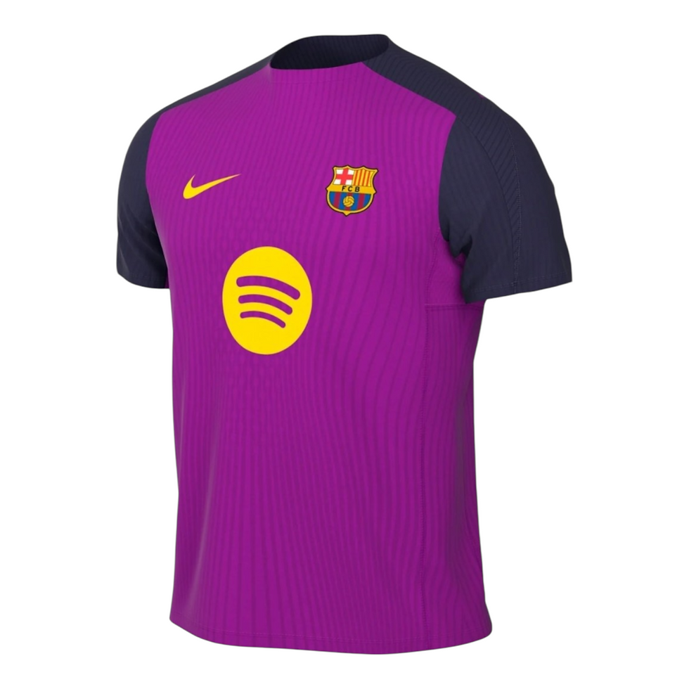 Miniatura: Camisa Barcelona Treino 25/26 - Torcedor Nike Masculina - Roxa e azul