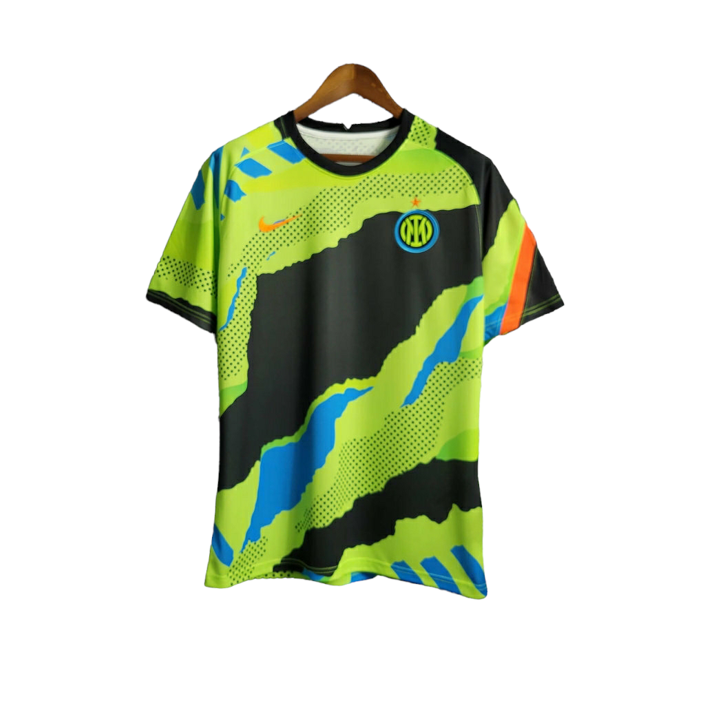 Camisa Inter de Milão Treino 23/24 - Torcedor Adidas Masculina - Verde com detal