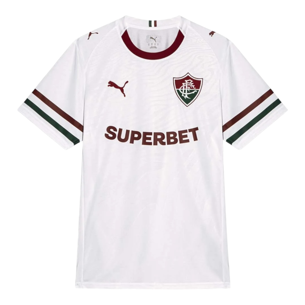 Camisa Fluminense II 26/27 - Torcedor Puma Masculina - Branca com detalhes em ve
