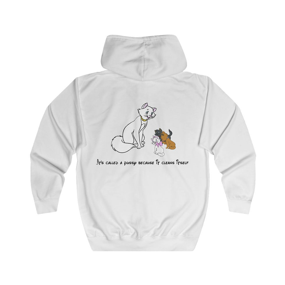 Thumbnail: Self Cleaning Cat Zip Up Hoodie (Unisex Heavy Blend™)
