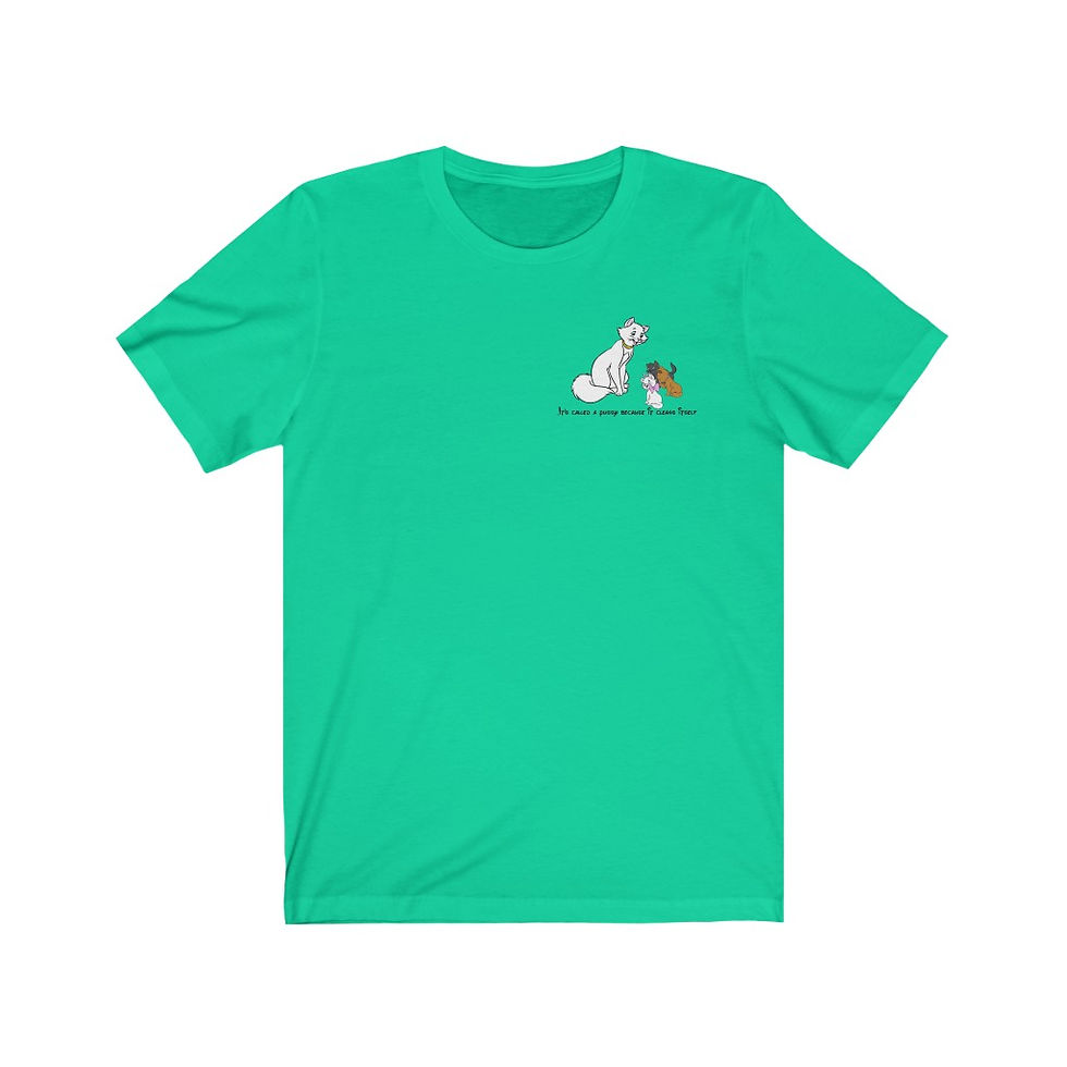 Thumbnail: Self Cleaning Cat Short Sleeve Tee ( Unisex Jersey)