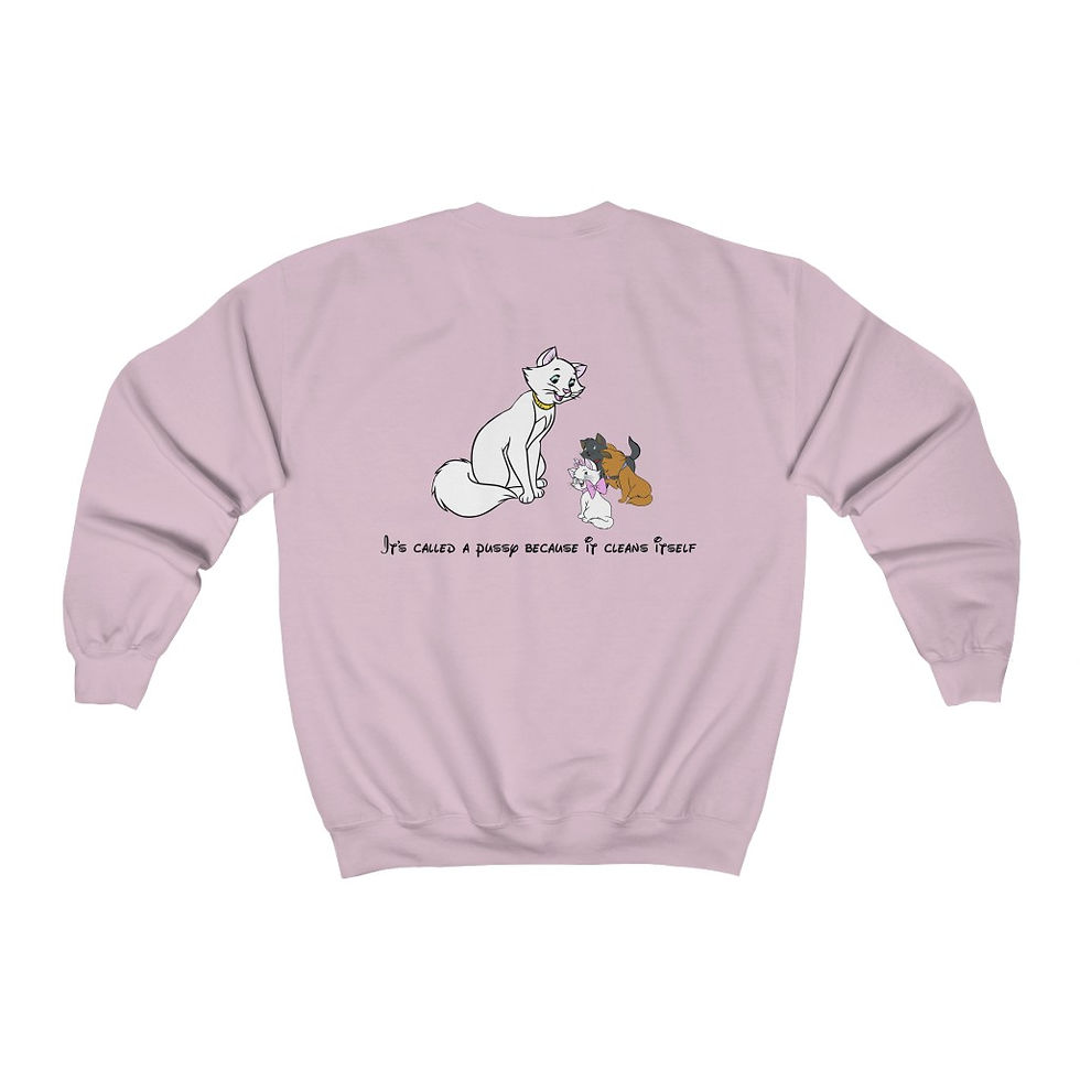 Thumbnail: Self Cleaning Cat Crewneck Sweatshirt ( Unisex Heavy Blend™ )