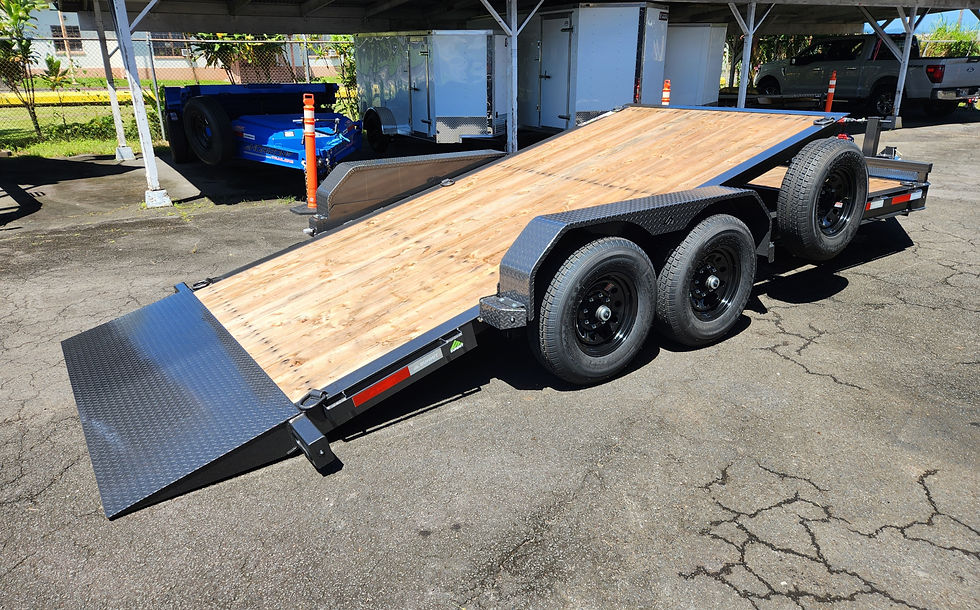 Thumbnail: Summit Denali Pro 7' x 20' Tandem 7,000 lb Axle Split Tilt Deck Trailer