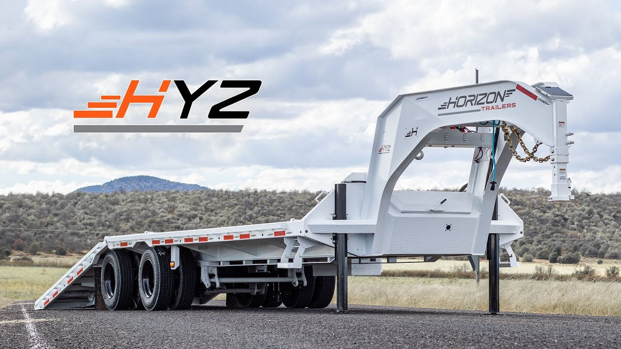 Horizon HYZ 8.5' x 38' Tandem 16,000 lb Axle Hydraulic Dovetail Gooseneck