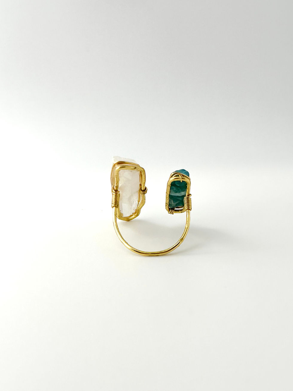サムネイル： 【クリスタル×アパタイト】Free size Ring
