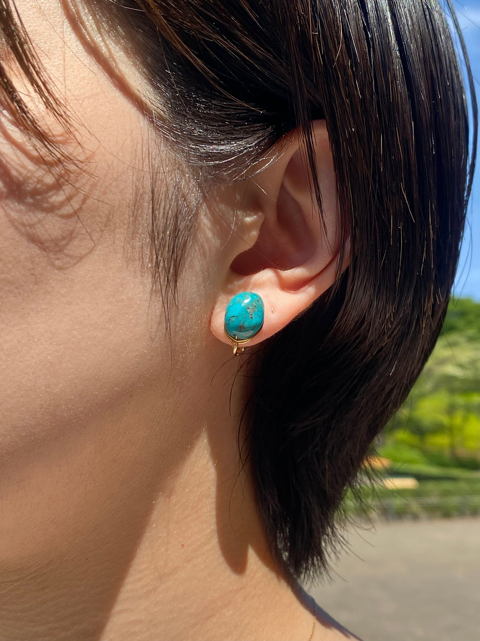 サムネイル： 【ターコイズ】One ピアス/イヤリング